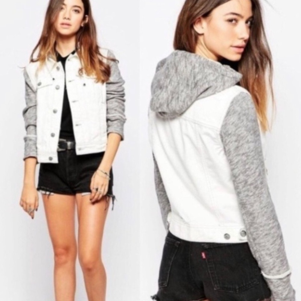 Free People Distressed Denim Jacket